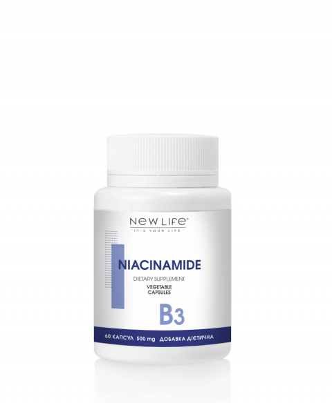 NIACINAMIDE | НИАЦИНАМИД | (ВИТАМИН В3) | 60 РАСТИТЕЛЬНЫХ КАПСУЛ В БАНОЧКЕ